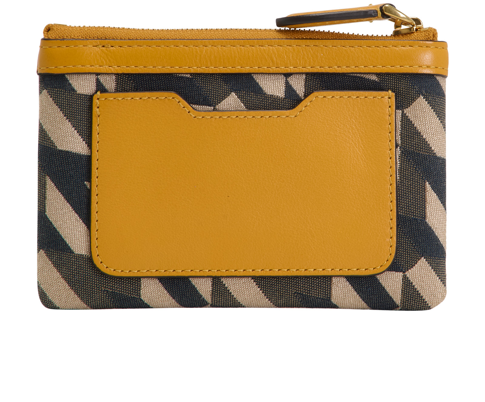 Mulberry Coin Purse, &pound;80, Accessories, Beige/Brown/Yellow, Canvas/Leather, Back view